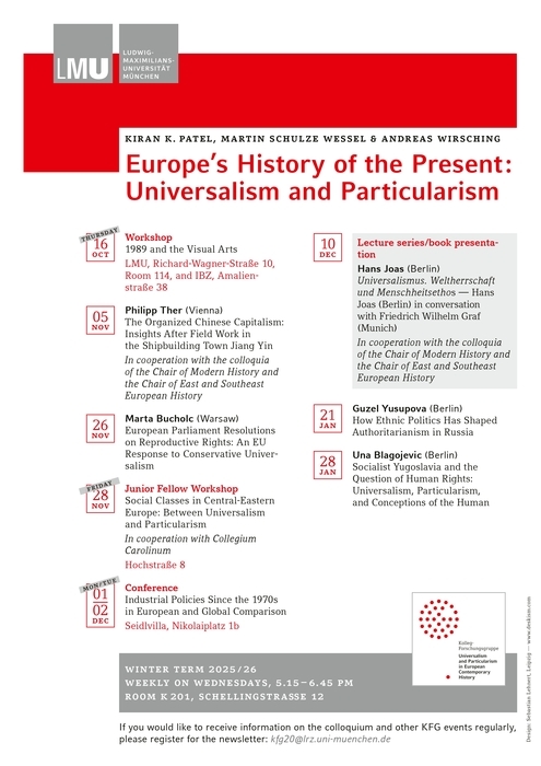 KFG-Colloquium: Winter Term 2025-2026